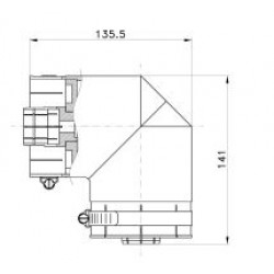 Unflanged Elbow for 3-1/8 Rigid Line