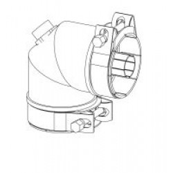 Unflanged Elbow with tuning screw for 3-1/8 Rigid Line