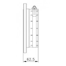 EIA 6-1/8 Flange with clamping connection for 6-1/8 Rigid Line