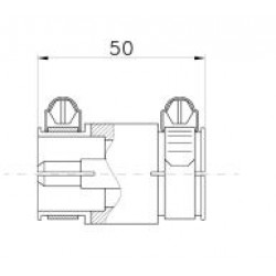 EIA 7/8 Straight Adaptor (Coupling assembly with inner)
