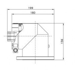 EIA 4-1/2 Flanged/Unflanged Elbow for 4-1/2 Rigid Line