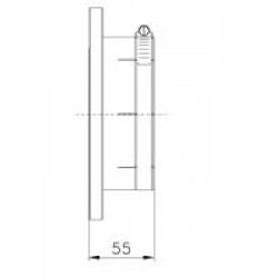 EIA 4-7/8 Flange with clamping connection for 4-7/8 Rigid Line