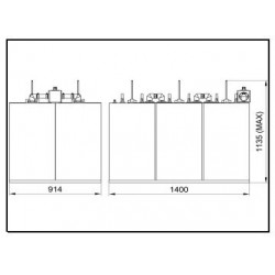 2x10 KW FM Star Point Combiner