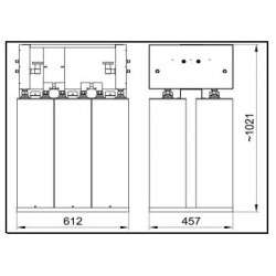 2+4KW FM CONSTANT IMPEDANCE COMBINER (TRIPLE CAVITY)