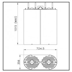 5 KW FM Double Cavity Filter