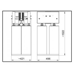 2+4KW FM COMBINER BRIDGE DIPLEXER (DOUBLE CAVITY)