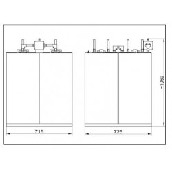 2x5 KW FM Star Point Combiner