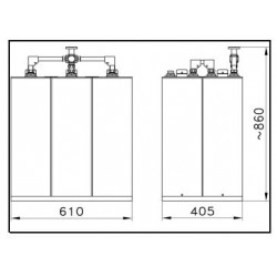 3x1.2 KW FM Star Point Combiner