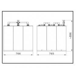 3x2 KW FM Star Point Combiner