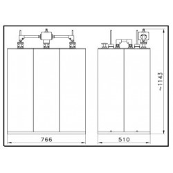 3x3 KW FM Star Point Combiner