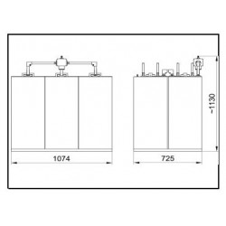 3x5 KW FM Star Point Combiner