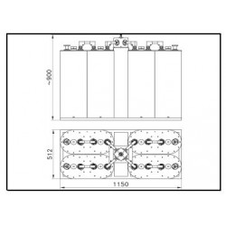 4x2 KW FM Star Point Combiner