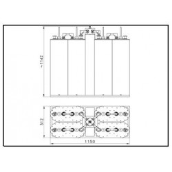 4x3 KW FM Star Point Combiner