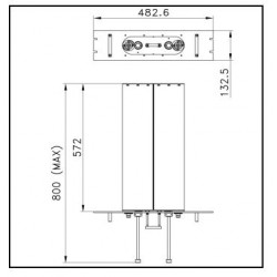 BPF2-300-R - 300W FM Double Cavity Filter