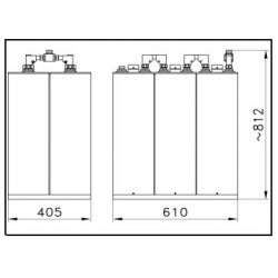 2x1.2 KW FM Star Point Combiner With Triple Cavity Filters