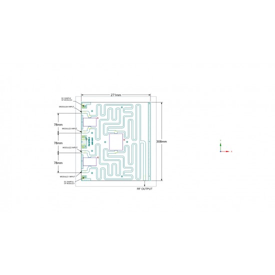 4 Way Power Combiner, 8 KW, FM