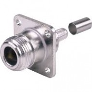 N Female Panel Connector for RG142 Cable