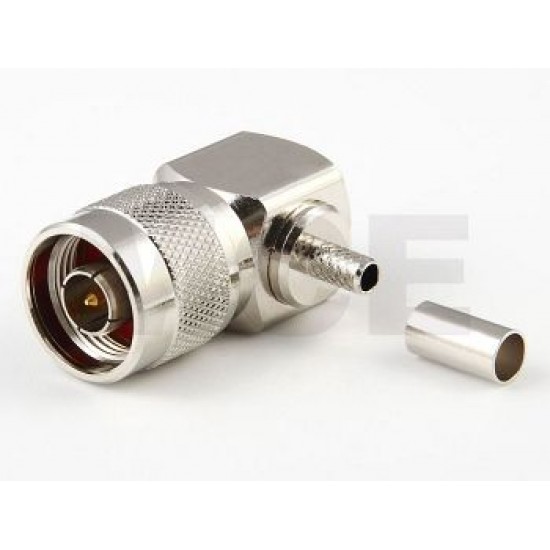 N Male 90° Connector for RG58 Cable 