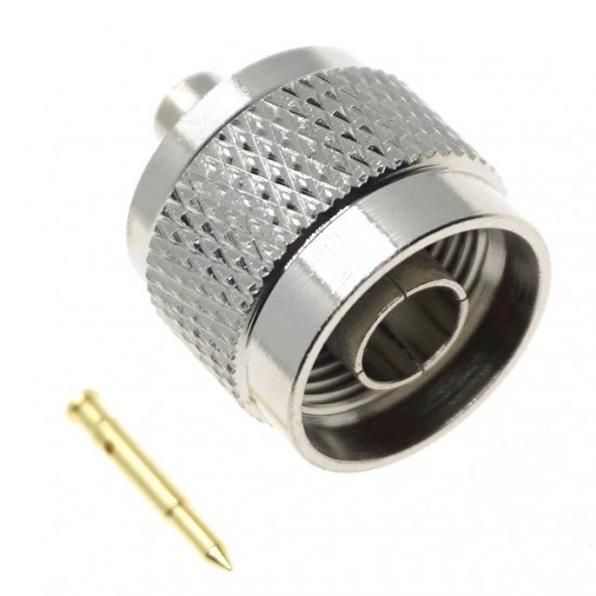N Male Connector for RG402 Cable 