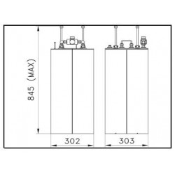 2x600 W FM Star Point Combiner