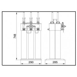 3x100 W FM Star Point Combiner