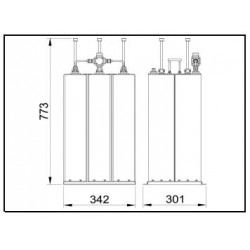 3x300 W FM Star Point Combiner (Double Cavity)