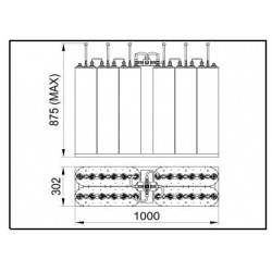 4x600 W FM Star Point Combiner With Triple Cavity Filters