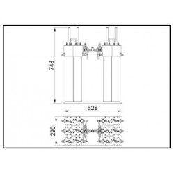 6x100 W FM Star Point Combiner