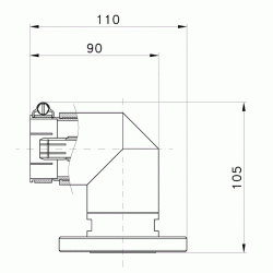 1-5/8 Flanged/Unflanged Elbow for Rigid Line