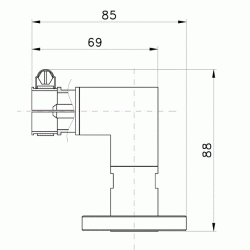7/8 Flanged/Unflanged Elbow for 7/8 Rigid Line