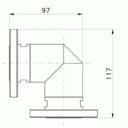 1-5/8 Flanged Elbow