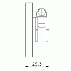 7/8 Flanged Clamping Connector for 7/8 Rigid