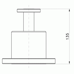 3 1/8 Female - 7/8 Female Adaptor