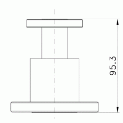 1 5/8 EIA - 7/8 EIA Adaptor