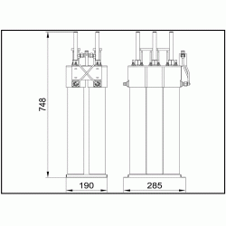 2x100 W FM Star Point Combiner( Triple Cavity)