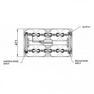 1+3kW FM COMBINER BRIDGE DIPLEXER (QUATRO CAVITY)