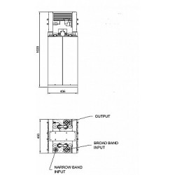 2+10KW FM COMBINER BRIDGE DIPLEXER (DOUBLE CAVITY)