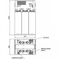 2+10KW FM COMBINER BRIDGE DIPLEXER (TRIPLE CAVITY) 
