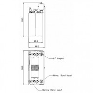 2+20KW FM COMBINER BRIDGE DIPLEXER (DOUBLE CAVITY)