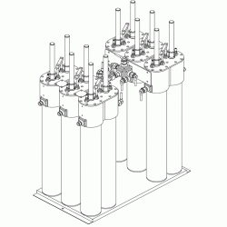 6x100 W FM Star Point Combiner