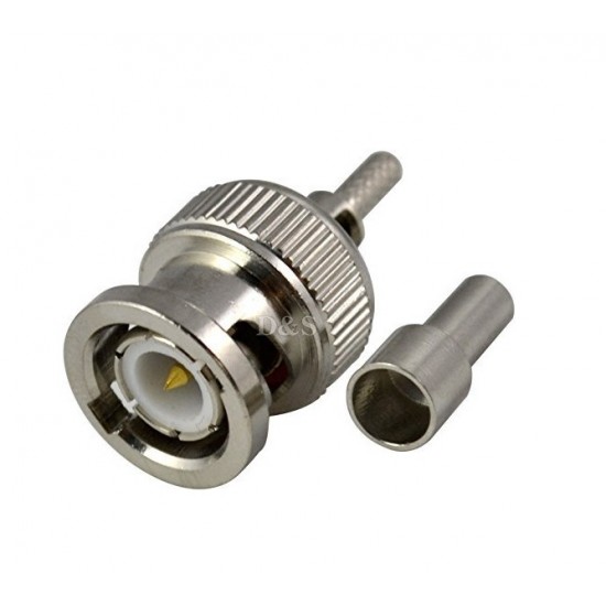 BNC Male Plug Crimp for RG316 RG174 RG179 RG188 RF Coaxıal Connector