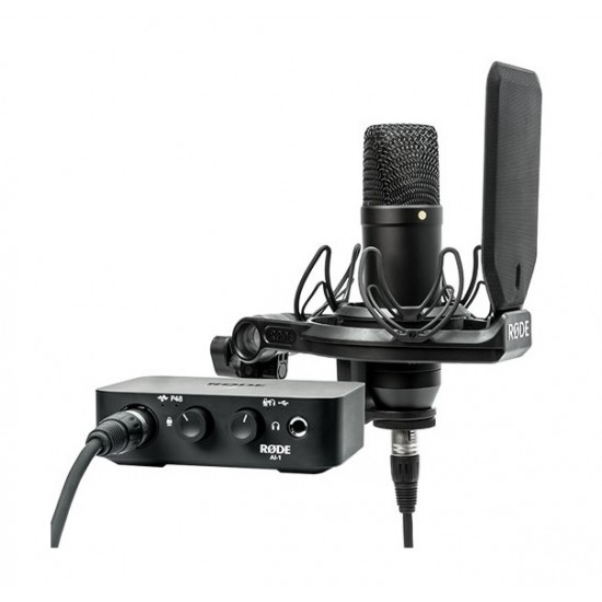 RODE, NT1 Condenser Microphone & AI-1 One-Channel USB Audio Interface Pack