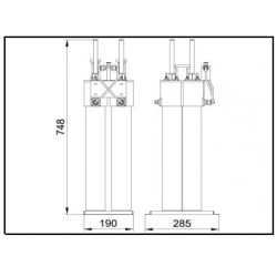2x100 W FM Star Point Combiner 