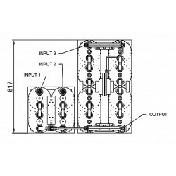 3x1KW FM COMBINER (MIXED CONFIGURATION)