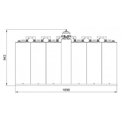 6x2 KW FM Star Point Combiner With Triple Cavity Filters